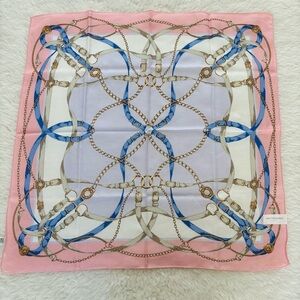 Tru Trussardi Multicolor Silk/Cotton Blend Square Bandanna/Scarf 23” X 23”